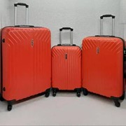 Набор из 3 чемоданов Корона красный фото