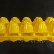 Пластиковый контейнер для яиц П-12 “Десятка“ желтый фото