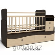Кровать-трансформер Bambu Allegro цвет венге-клён фотография