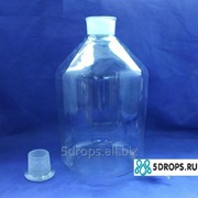 Склянка для реактивов светлое стекло с притёртой пробкой 20 000 мл (узкое горло)
