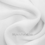 Ткань Вуаль Тюль с утяжелителем цвет белый