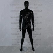 Манекен мужской 191см, 99-81,5-93,5см, черный глянец, CM-23M фото