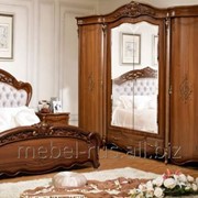 Спальня Дженнифер (180 см) (с 4-х дверным шкафом; цвет орех) фото