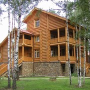 Оцилиндрованные деревянные дома фото