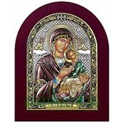 Beltrami Страстная, серебряная икона в деревянном окладе с позолотой и цветной эмалью Высота иконы 10 см фото
