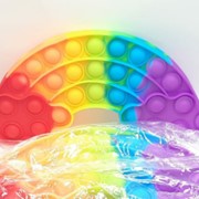 Игрушка антистресс разноцветная радуга фотография