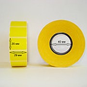 Этикетка 29х20х2000 жёлтая термо эко (втулка: 40 мм)
