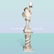 Интерьерный светильник статуя Ангел на витой колонне