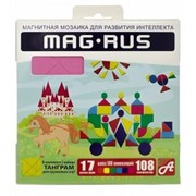 Магнитная мозаика для интеллектуального развития Волшебные сказки (108 больших элементов). MAG-RUS фотография