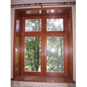 Деревянные окна со стеклопакетом фото