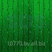 Гирлянда “Светодиодный Дождь“ 2х1,5м, постоянное свечение, темно-зеленый провод, 220В, диоды ЗЕЛЁНЫЕ, NEON-NIGHT фото