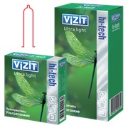 Презервативы VIZIT HI-TECH Ultra light Ультратонкие 3 шт./12 шт.