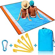 200x210см Пляжный Одеяло с песком Водонепроницаемы Складной коврик для пикника на 1-6 человек для Кемпинг фото