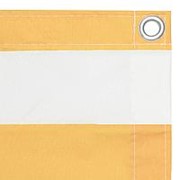 Balkonscherm 75x300 см оксфорд stof wit en geel фотография
