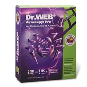 Антивирус Dr.Web Pro (2ПК 1 год) Доктор Веб