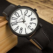 Yazole 326 модные повседневные мужские часы с большим циферблатом 3ATM Водонепроницаемы светящиеся стрелки с фотография
