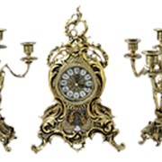 Бронзовые каминные часы с канделябрами “ДОН ХУАН ЛАСУ“ (комплект) арт.BP-2709450-D Belo De Bronze фотография
