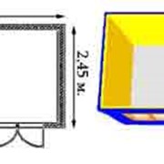 Блок-контейнеры БК-4 (6х2,45х2,45м. две комнаты и тамбур ) фотография