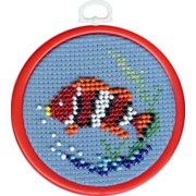 Наборы для вышивания бисером детская серия Рыбки