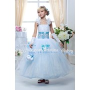 Детское платье Роксолана голубое фото