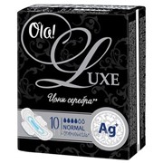 Прокладки Ola Luxe Ultra Ионы серебра, для нормальных выделений, 10 шт