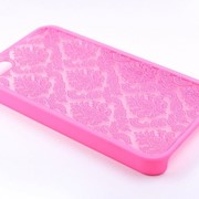 Чехол-накладка пластик Lace для iPhone 4/4S розовый фото