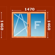 Деревянные окна стандартных размеров и дверь со стеклопакетом для однокомнатной квартиры фото
