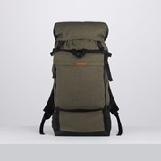 Рюкзак туристический, 40 л, отдел на молнии, 3 наружных кармана, цвет хаки фото