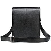 Кожаная сумка “Митчел мини“ (чёрная) фотография