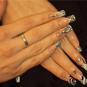 Наращивание ногтей гелем. Гелевые ногти фото Киев. фото