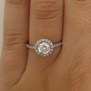 Кольцо с природными бриллиантами 1.55кр фото