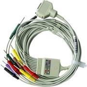 ЭКГ Комплект отведений (10 проводов) для кабеля ЭКГ MAC-500 со штекерами, 3мм фото