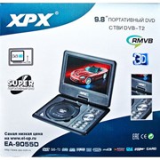 Портативный DVD плеер 9,8“ XPX EA-9055D с цифровым TV-тюнером DVB-T2 фото