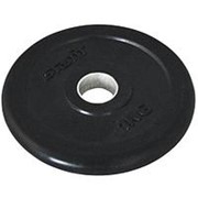 Диск обрезиненный Core BB-202 d=26 мм, стальная втулка, черный, 1 кг (998363) фото