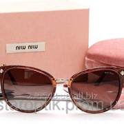 Женские солнцезащитные очки Miu Miu 2143 - Braun фотография