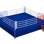 Ринг боксерский на подиуме Glav размер 7,8х7,8х1 м, боевая зона 6,1х6,1 м 5.300-11 фотография