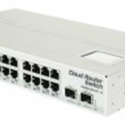 Коммутатор MikroTik Cloud Router Switch 226-24G-2S+RM with Atheros QCA8519 400 MHz CPU, 64MB RAM, 24xGigabit LAN, 2xSFP+ cage, RouterOS L5, LCD panel, 1U rackmount case, PSU (CRS226-24G-2S+RM) 1114 фото