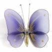 Бабочка средняя фиолетовая 19*13 см фото