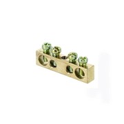 Шина PEN “ноль-земля“ 6х9 4 отвер. латунь крепеж по центру PROxima EKF sn0-63-04 фото