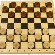 Игра шашки (деревянные, 30 см) фото