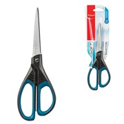 Ножницы MAPED (Франция) Essentials Soft, 210 мм, прорезиненные ручки, черно-синие, европодвес, 469210, 468310 фото