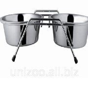Миска для собак ст. на подставке . х 13,5 см 350 мл фото