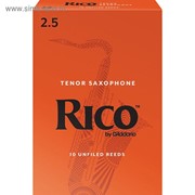 Трости для саксофона Rico RKA1025 тенор, размер 2.5, 10шт фото