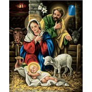 Раскраски по номерам Рождение Христа