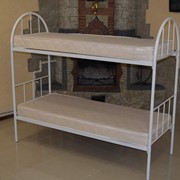 Кровать металлическая двухъярусная для гостиниц