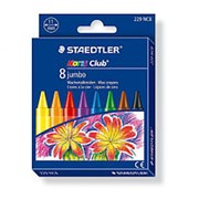 Набор восковых мелков Staedtler Jumbo, 11 мм, 8 цветов в картонной коробке