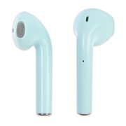 Наушники беспроводные I12, вкладыши, сенсорное управление, Bluetooth 5.0, глянцевый голубые фото