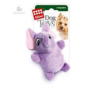 Игрушка для собак GiGwi Слон с 2-мя пищалками/ткань, пластик (арт.75013) фото