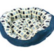 Лежак круглый Фаворит 40 см (синий) фото
