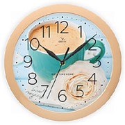 Часы настенные “Вега“ П1-14/7-343 Латте и роза фото